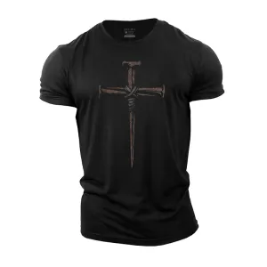 Rust Cross Cotton T-Shirt