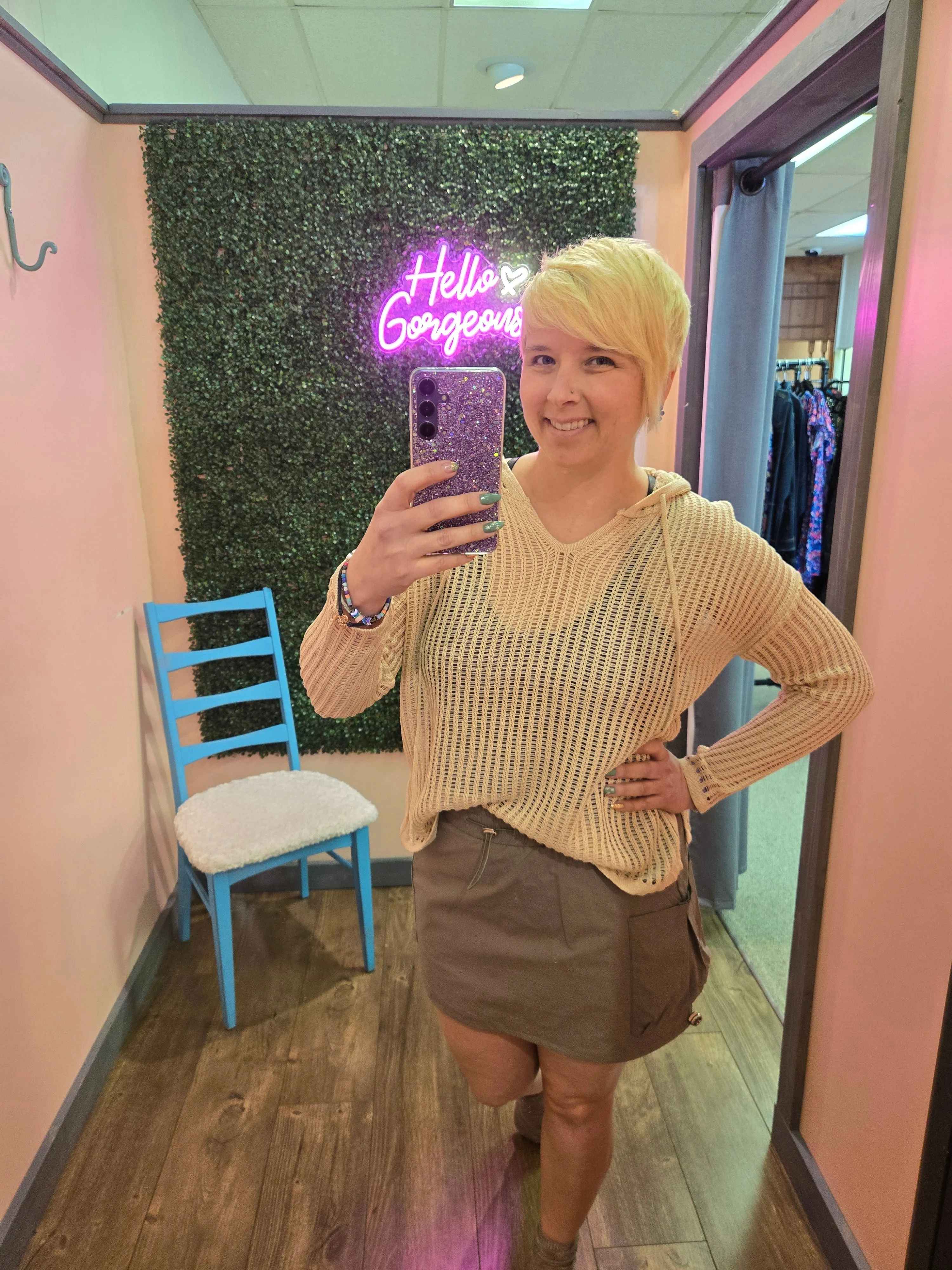 Sage Cargo Skort