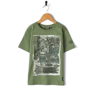 Saltrock Festival Merch Kids T-Shirt Green