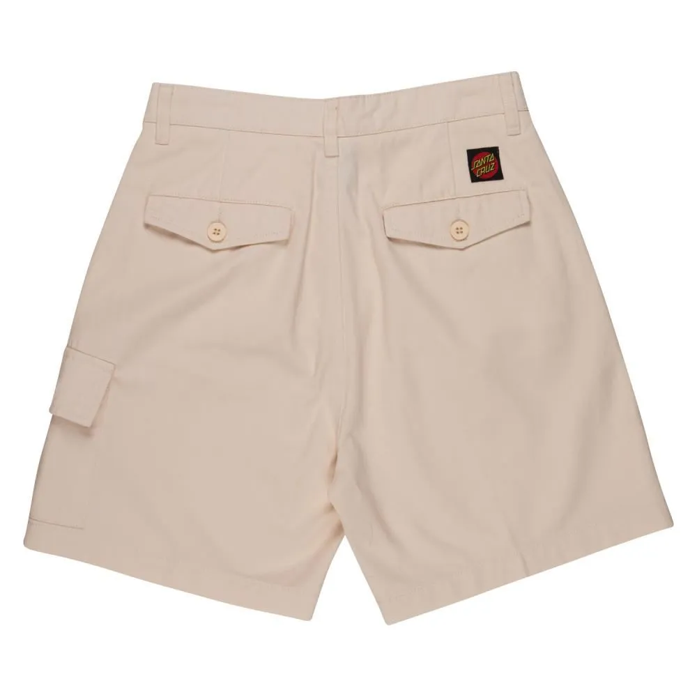Santa Cruz Womens Shorts Nolan Cargo Shorts - Ecru