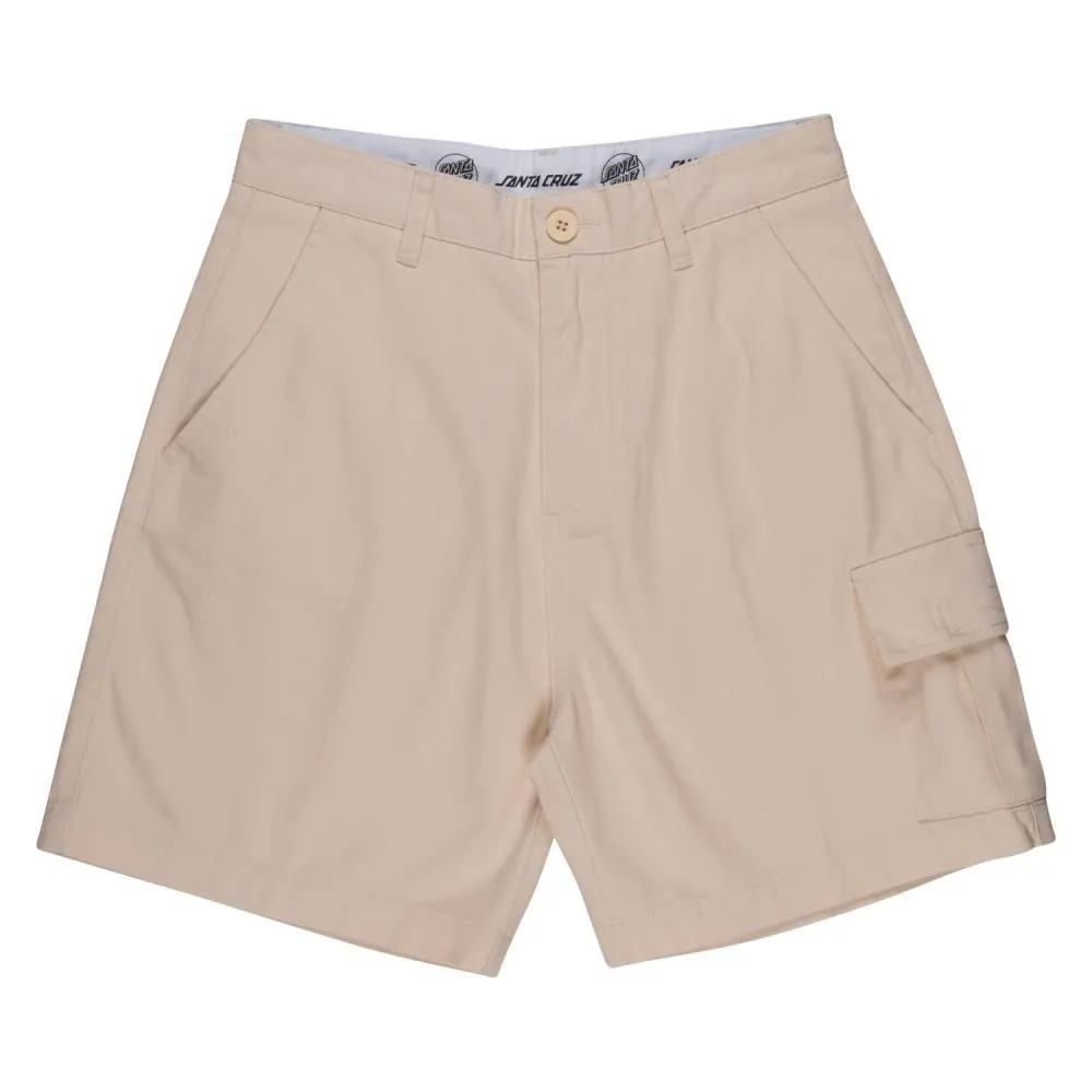 Santa Cruz Womens Shorts Nolan Cargo Shorts - Ecru