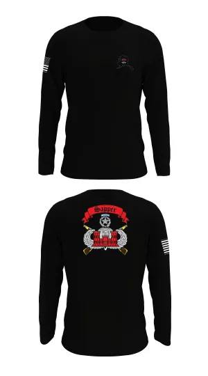 Sapper Company, 6th BEB, 4-25 IBCT (ABN) Store 1 Core Men's LS Performance Tee - 34045582165
