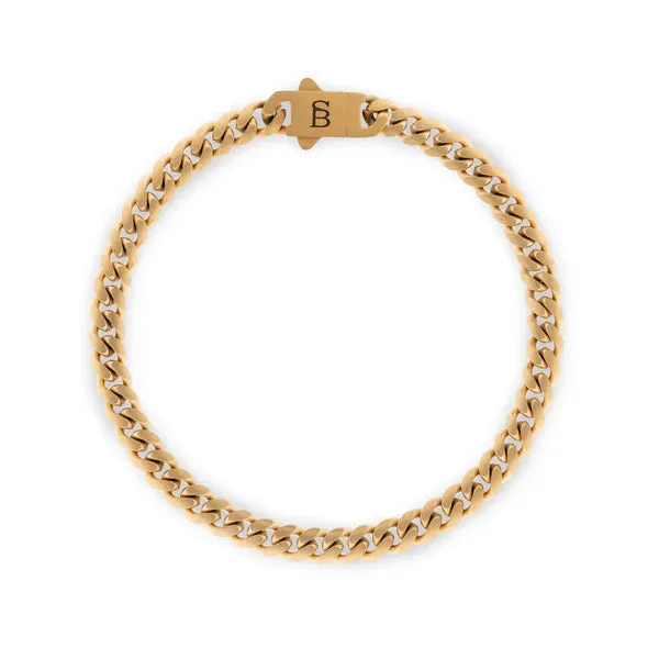 SB SSTBSS-001M SVELTE STEPHEN STAINLESS STEEL GOLD BRACELET