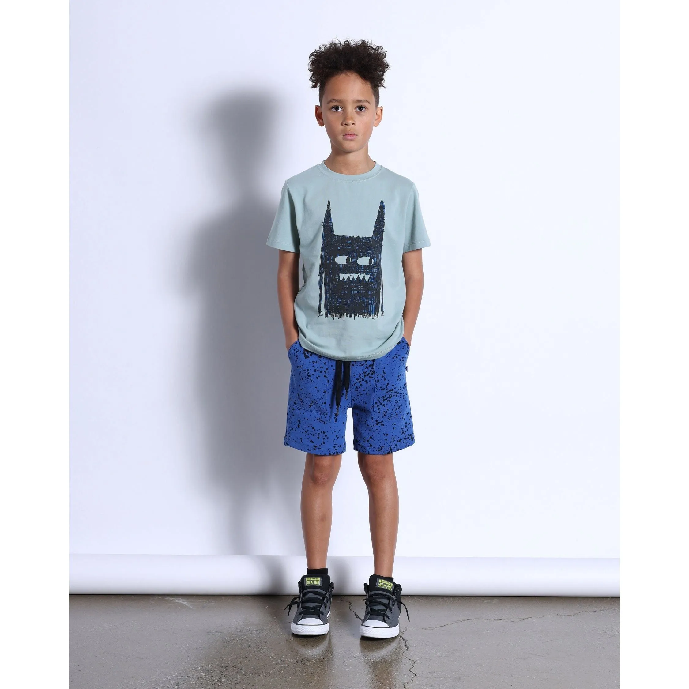 Scribble Monster Tee- Sage