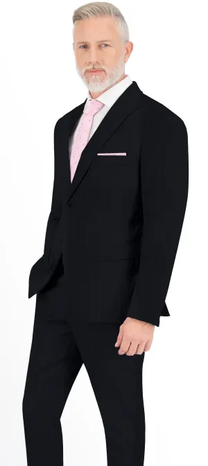 Shadow Grey With Broad Self Stripe Flannel Suit