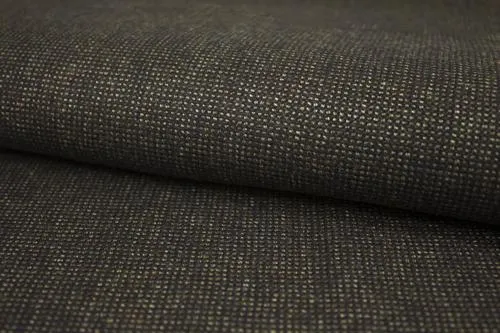 Shadow Grey With Golden Basketweave Micro Pin Check Suit