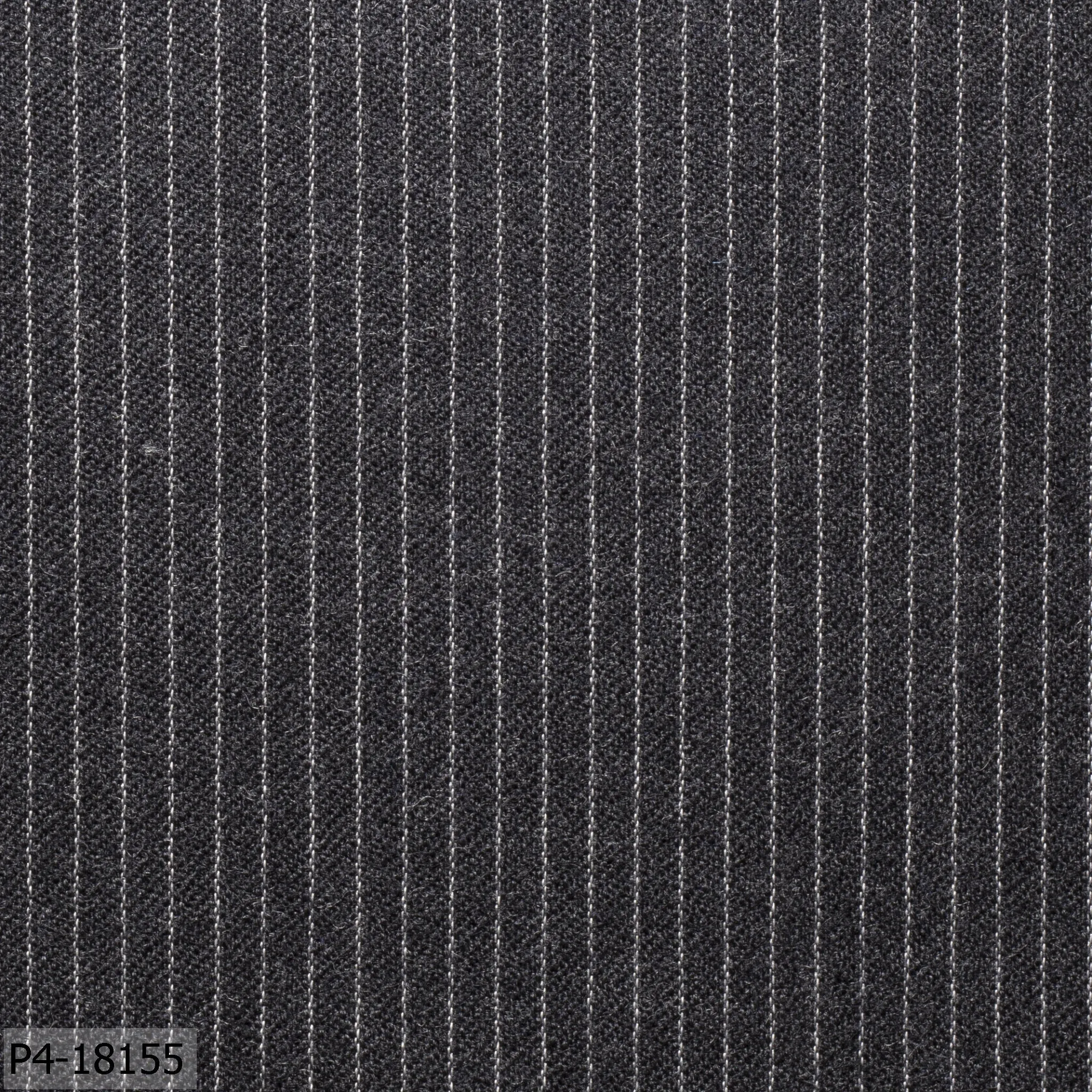 Shadow Grey With White Stripe Flannel Suit