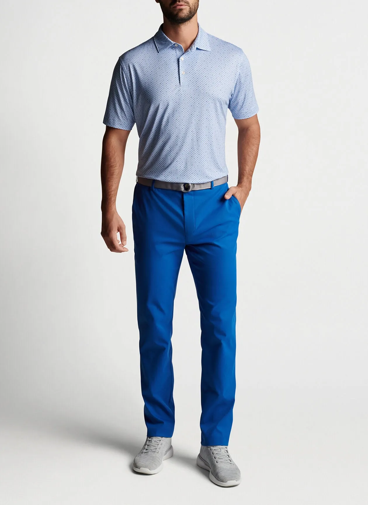 Shaken, Not Stirred Performance Jersey Polo- White