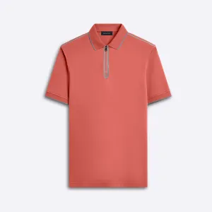 Short Sleeve Quarter Zip Polo