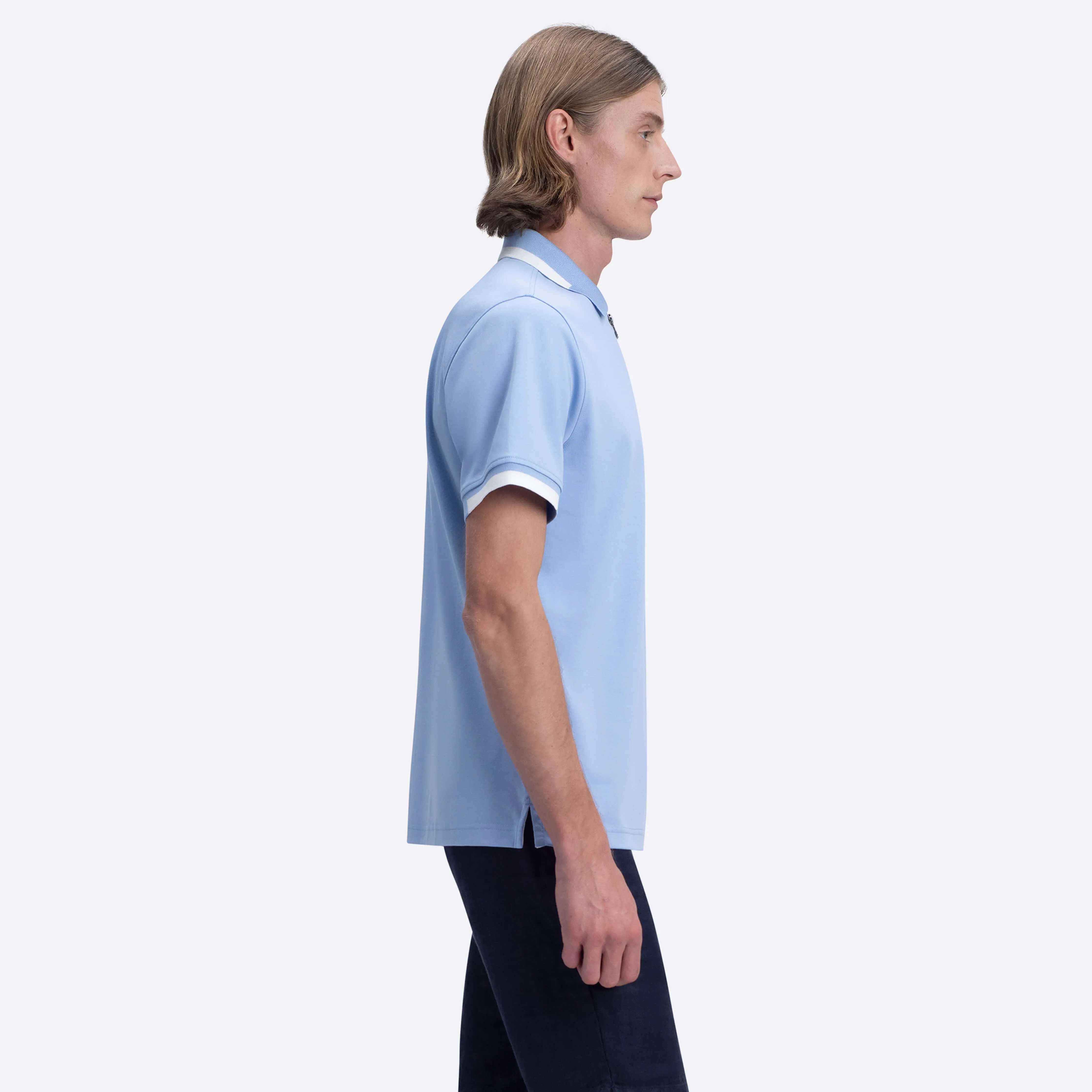 Short Sleeve Quarter Zip Polo