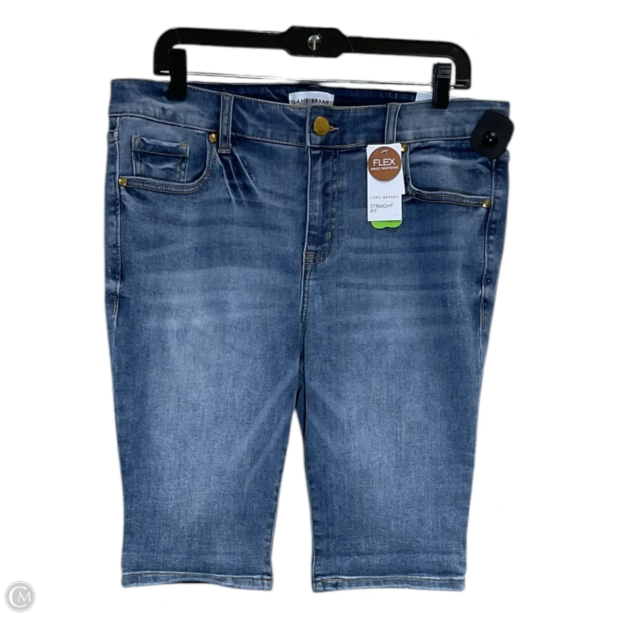Shorts By Lane Bryant In Blue Denim, Size: 14