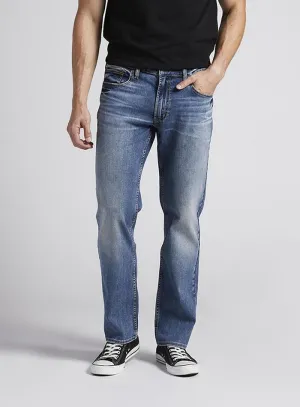 Silver Allan Slim Fit Straight Leg Jeans - Mens