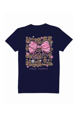 Simply Southern Plus Size Pink Bow Nurse T-Shirt for Women in Navy | EXT-SS-NURSE-NAVY