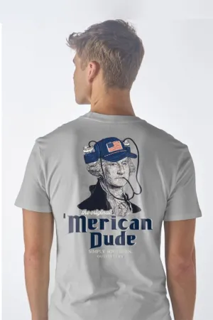 Simply Southern USA George T-Shirt for Men in Grey | MN-SS-GEORGE-STORMHTHR
