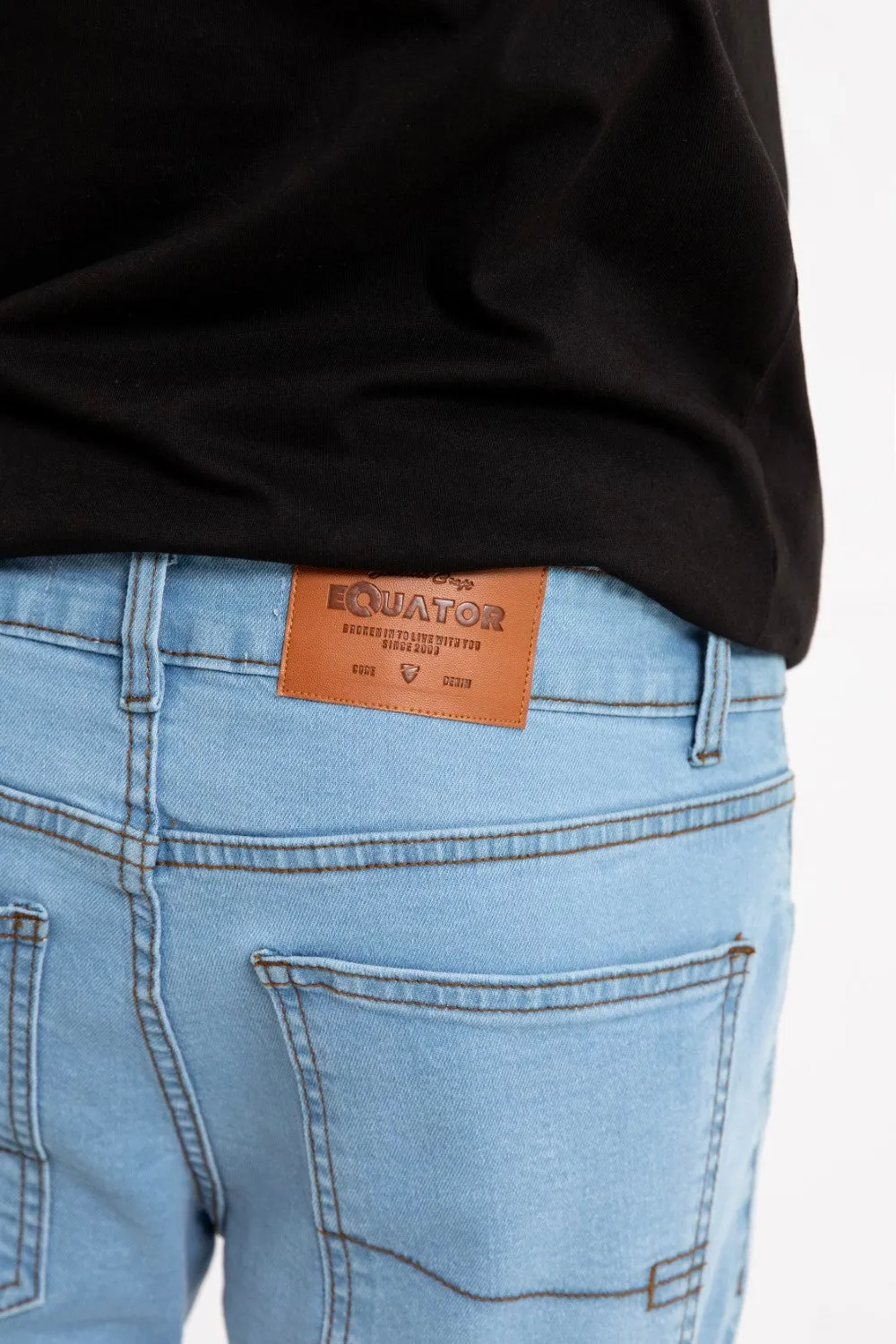 Sky Blue Slim Fit Jean