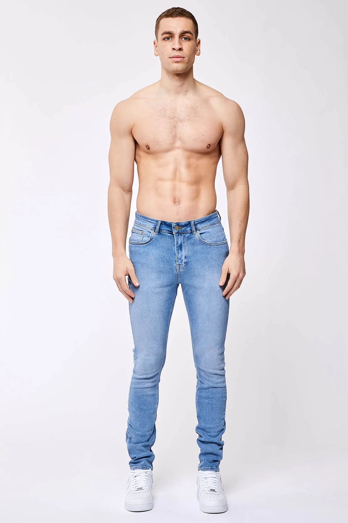 SLIM-FIT JEANS - ESSENTIAL BLUE DENIM