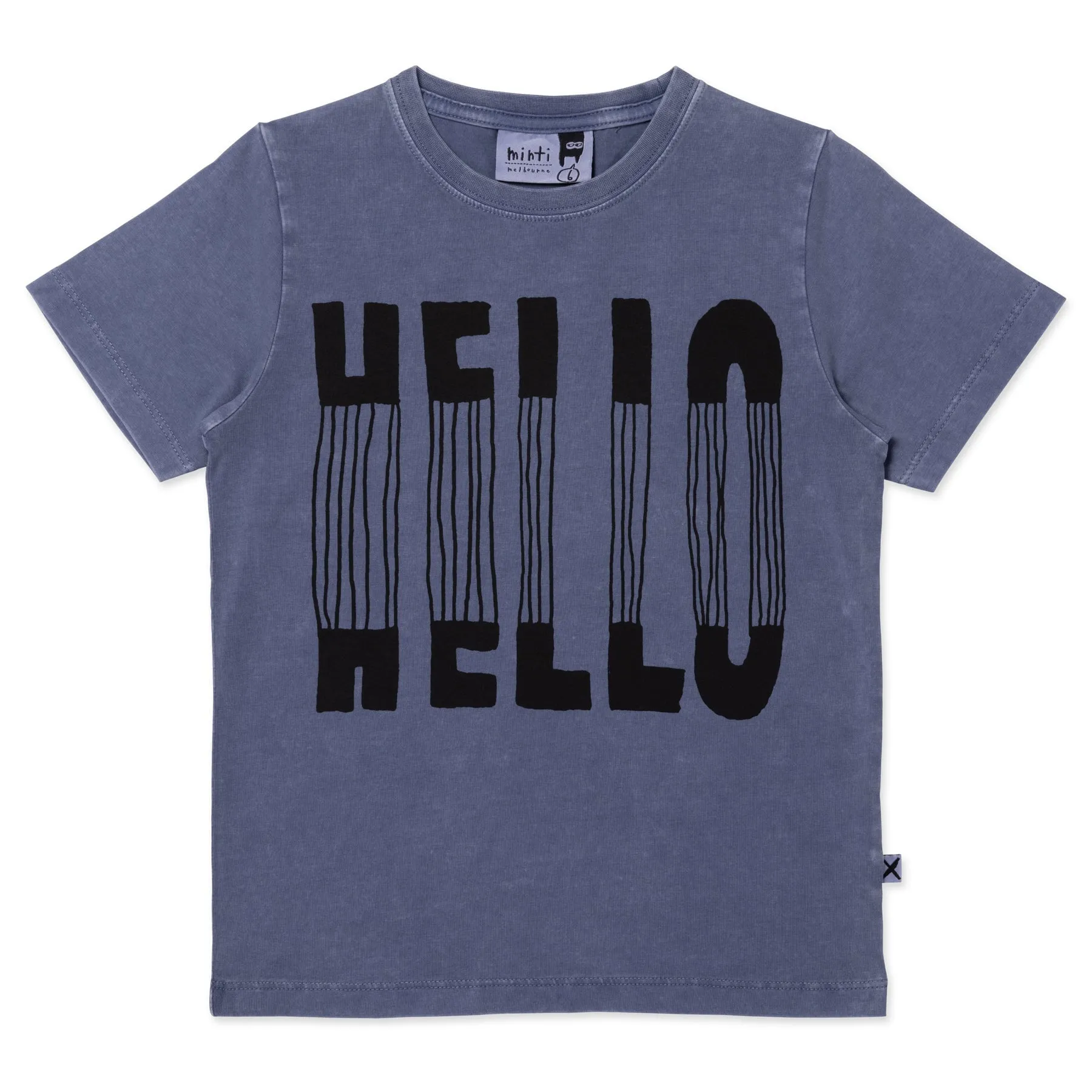 Slinky Hello Tee- Midnight Wash
