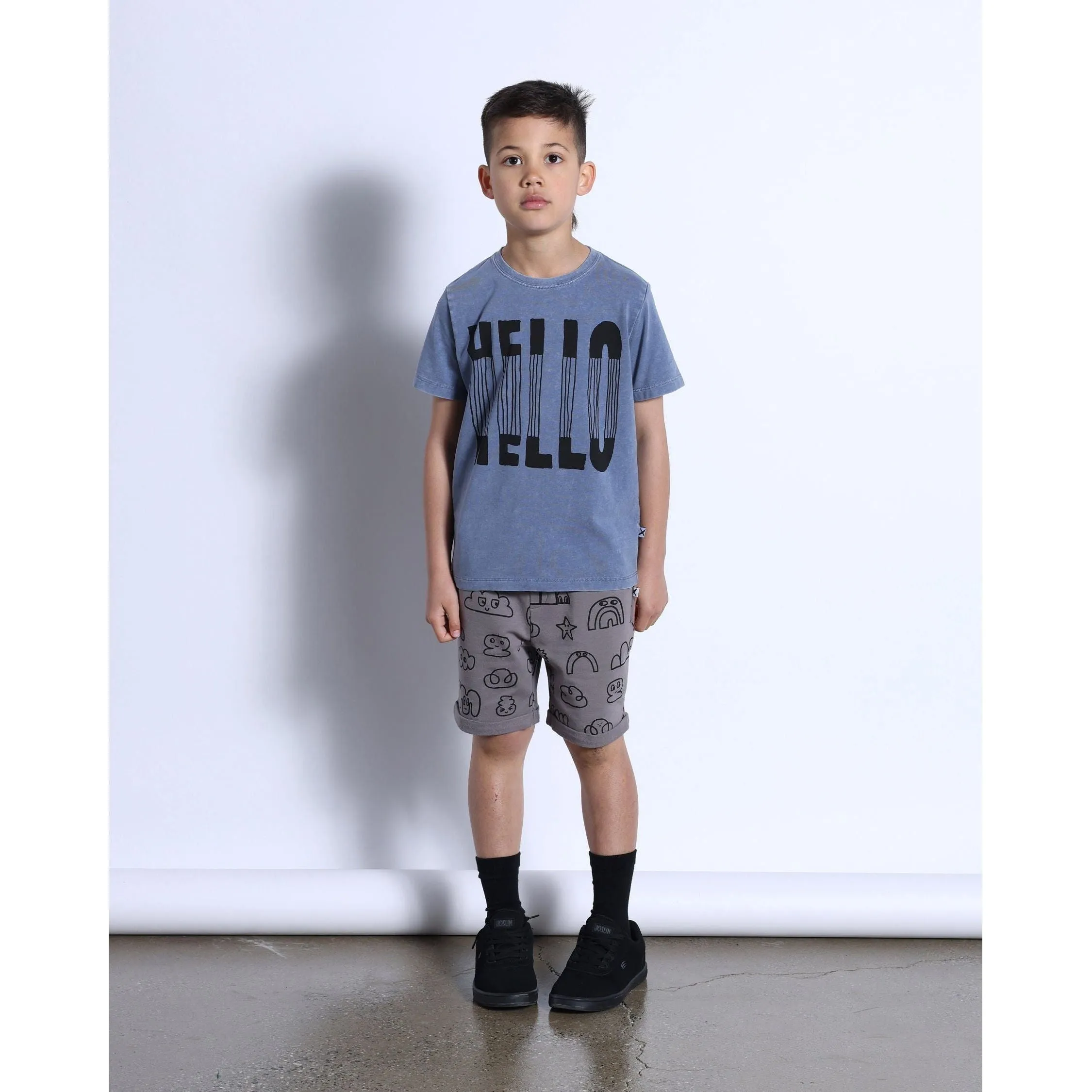 Slinky Hello Tee- Midnight Wash