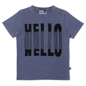 Slinky Hello Tee- Midnight Wash