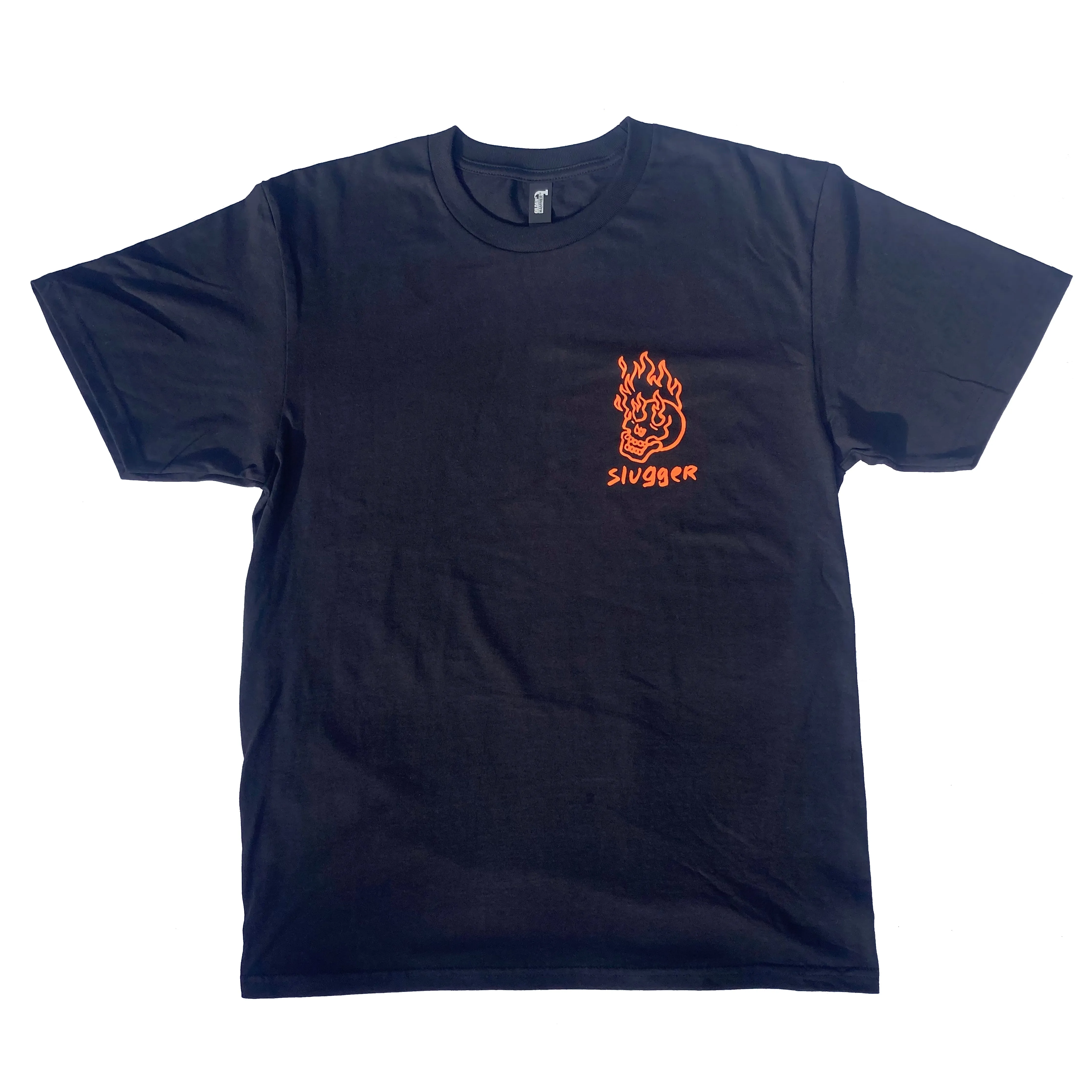 Slugger Flaming Skull Tee - Black