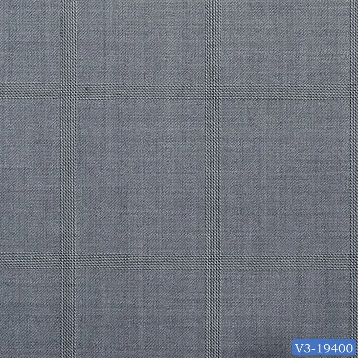 Smoke Grey Self Check Regular Suit