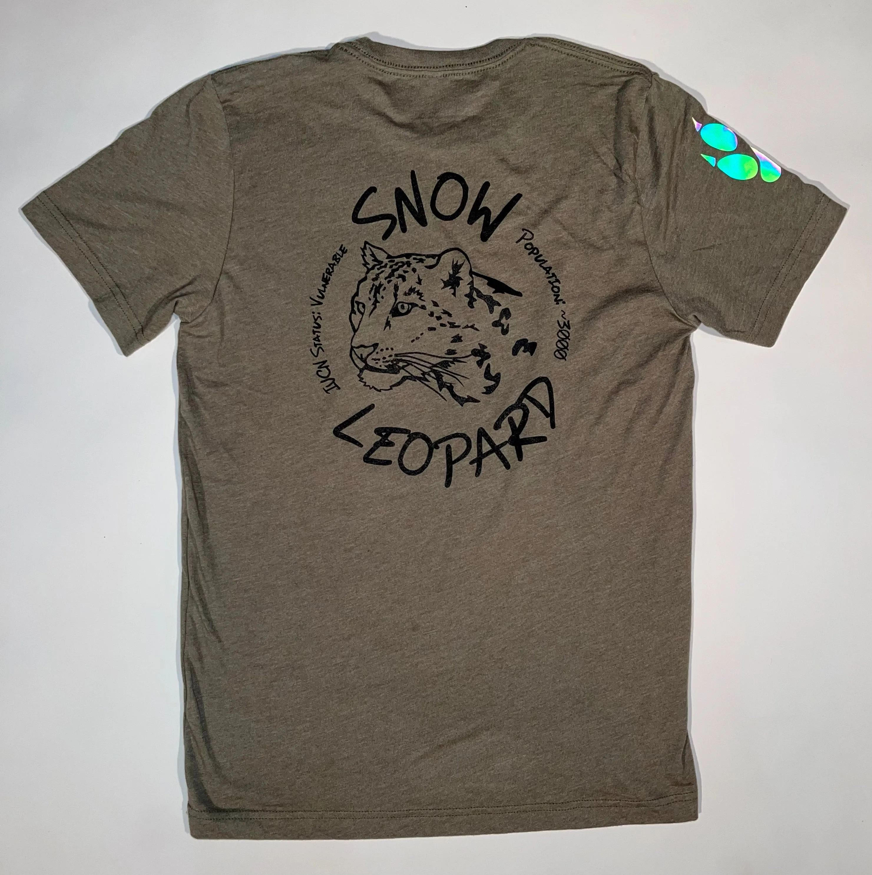Snow Leopard Shirt (Olive)