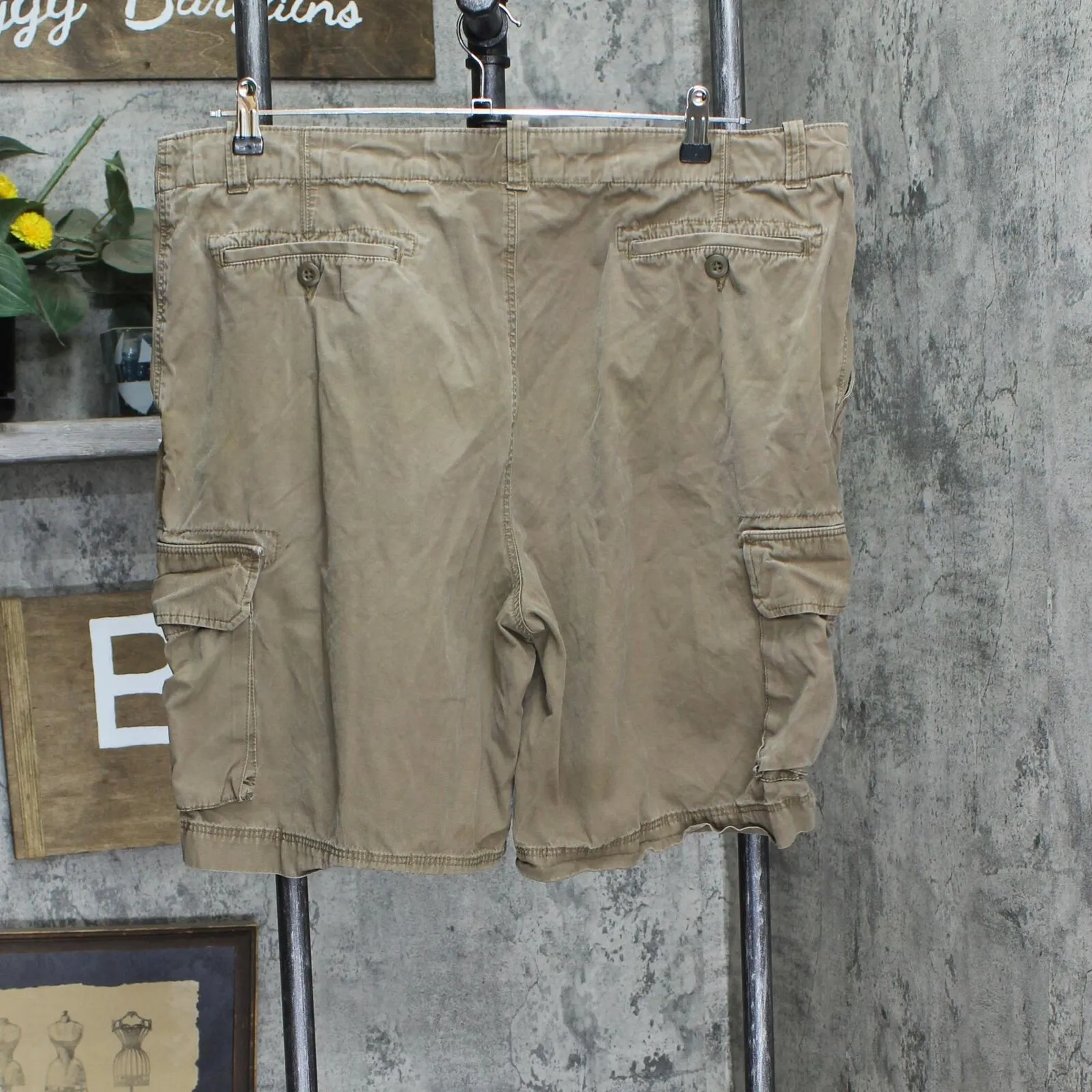Sonoma Mens Cotton Cargo Shorts 1678e576708eae Brown 40