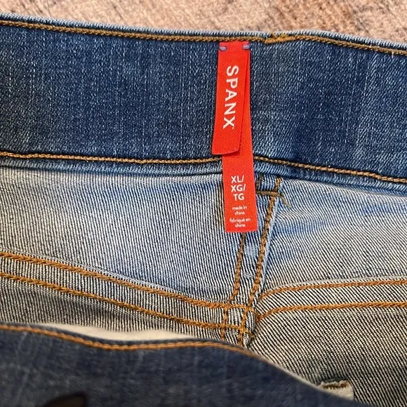 Spanx Pull on Stretch Straight Leg Jeans