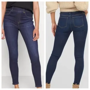 Spanx Shape ankle length skinny jeans size medium petite