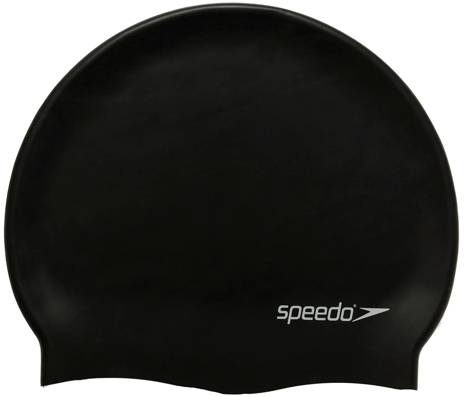 Speedo Silicon Flat Swimcap (Black)