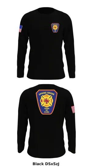 Spring Brook Fire District #1 Store 1 Core Men's LS Performance Tee - DSxSzJ