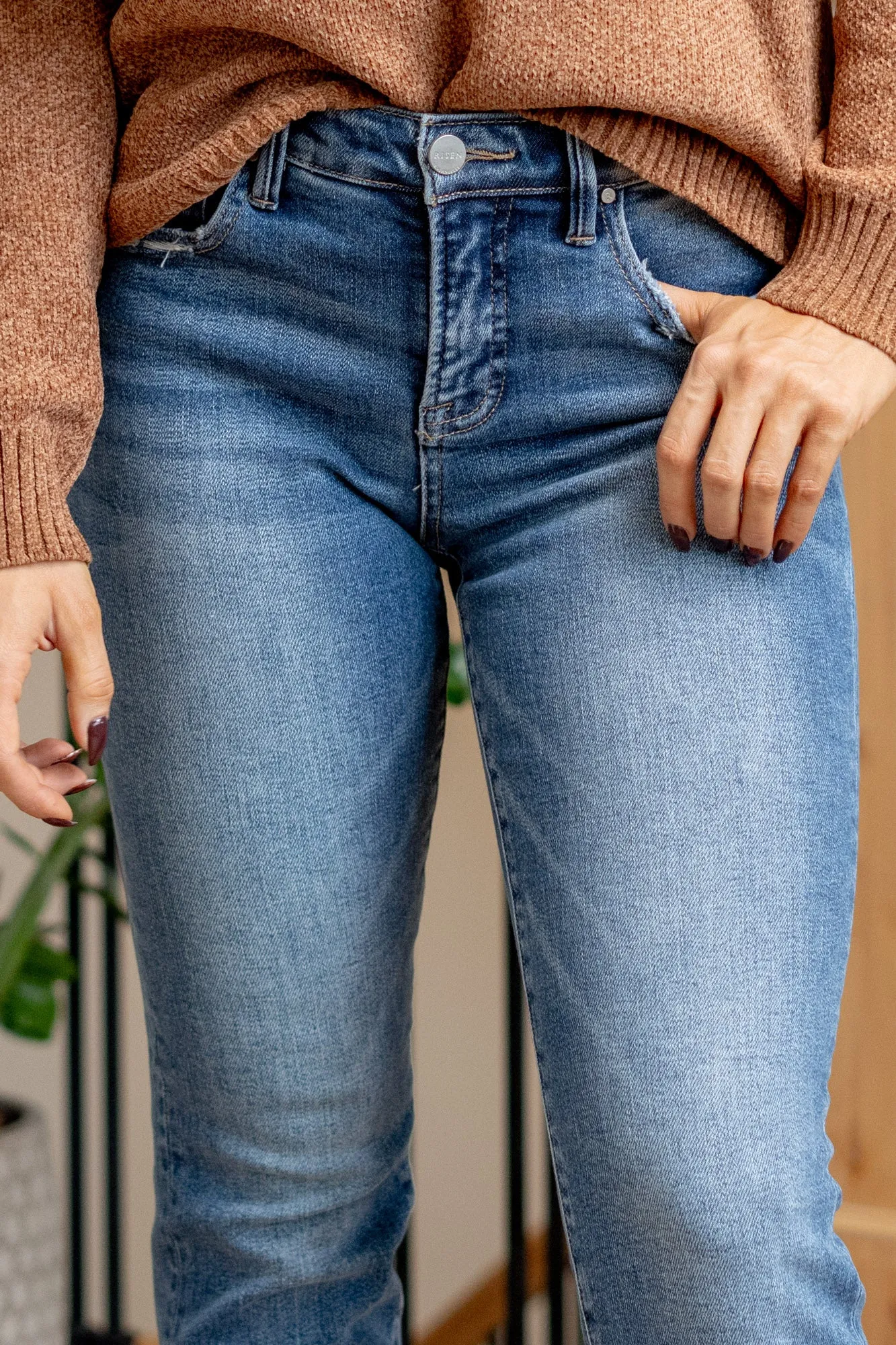 Starlight Steps Tummy Control Mid Rise Straight Leg