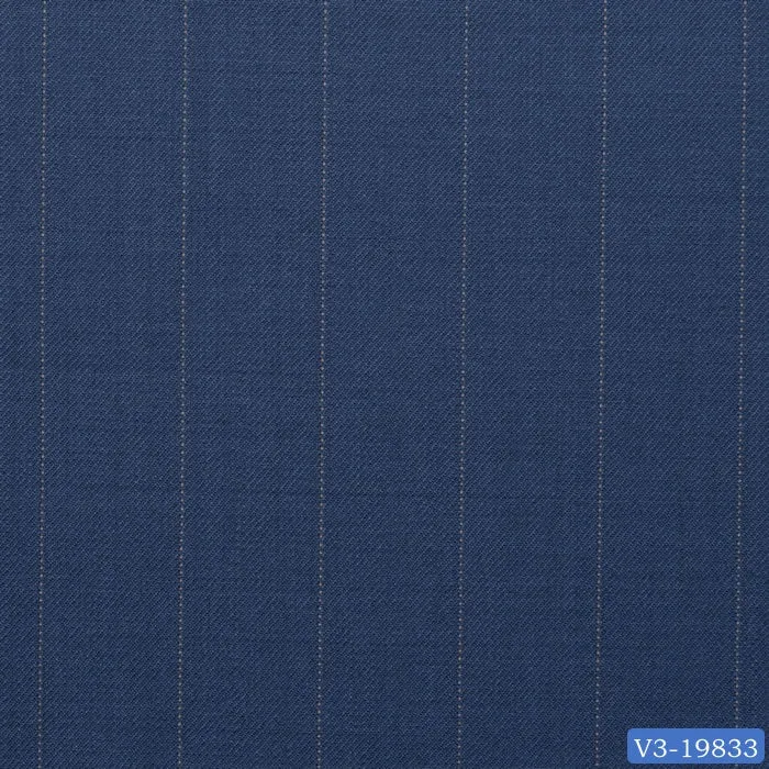 Steel Blue Dotted Stripe Suit