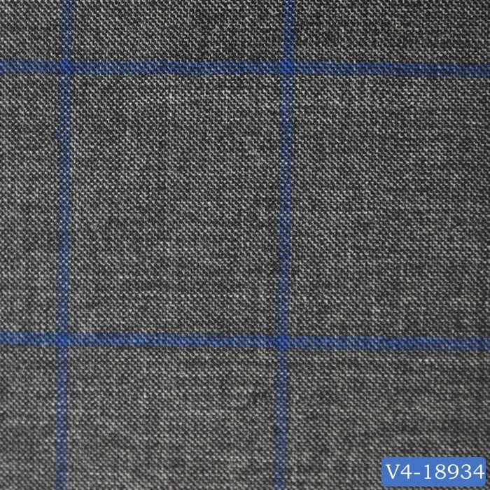 Steel Grey with Blue Windowpane Suit