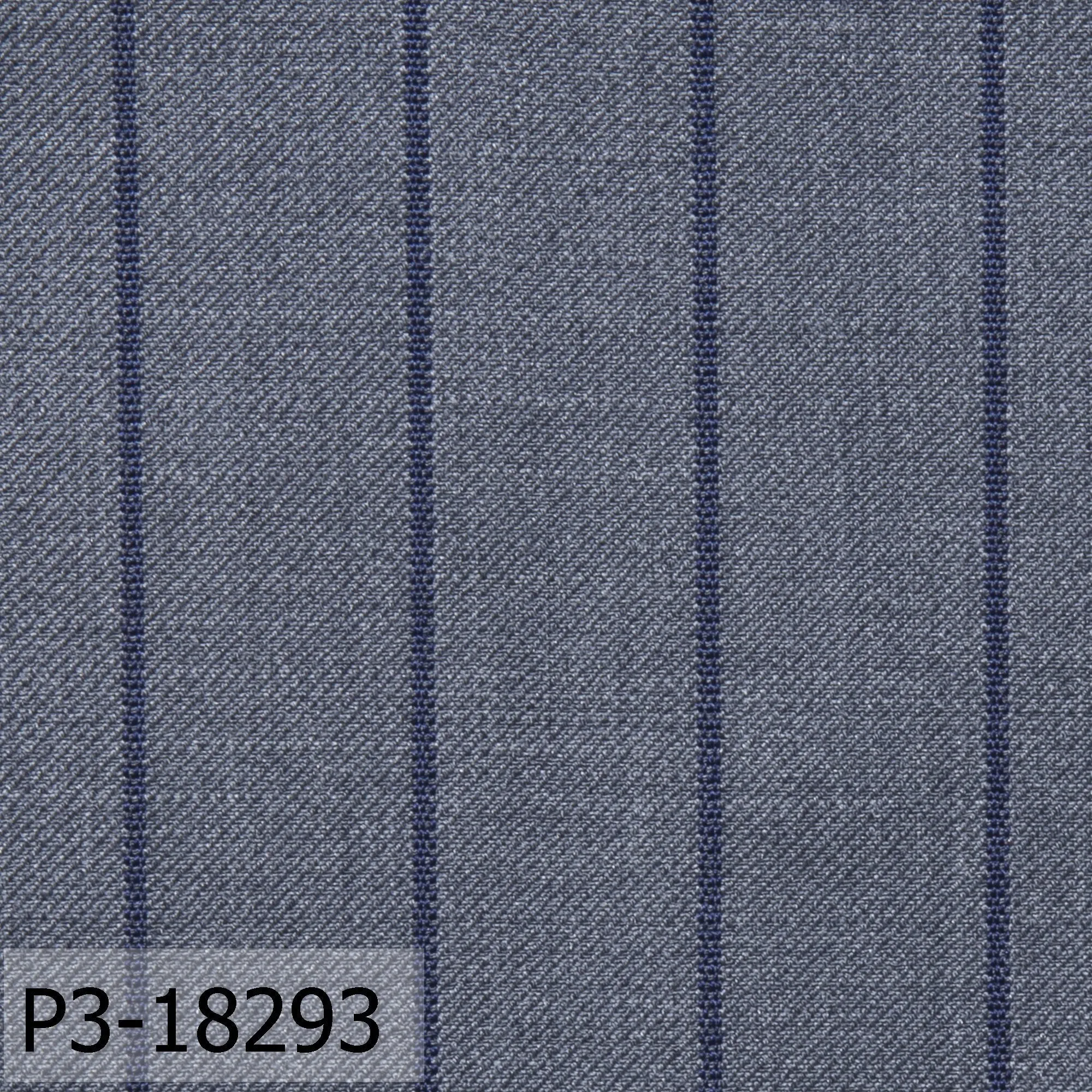 Steel Grey With Space Blue Stripe Suit