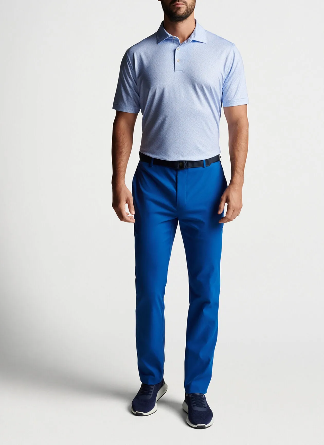 Sterling Performance Jersey Polo- Cottage Blue