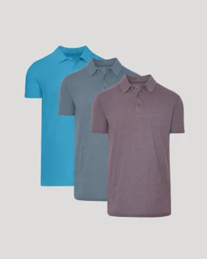 Summer Storm Short Sleeve Tall Polo 3-Pack