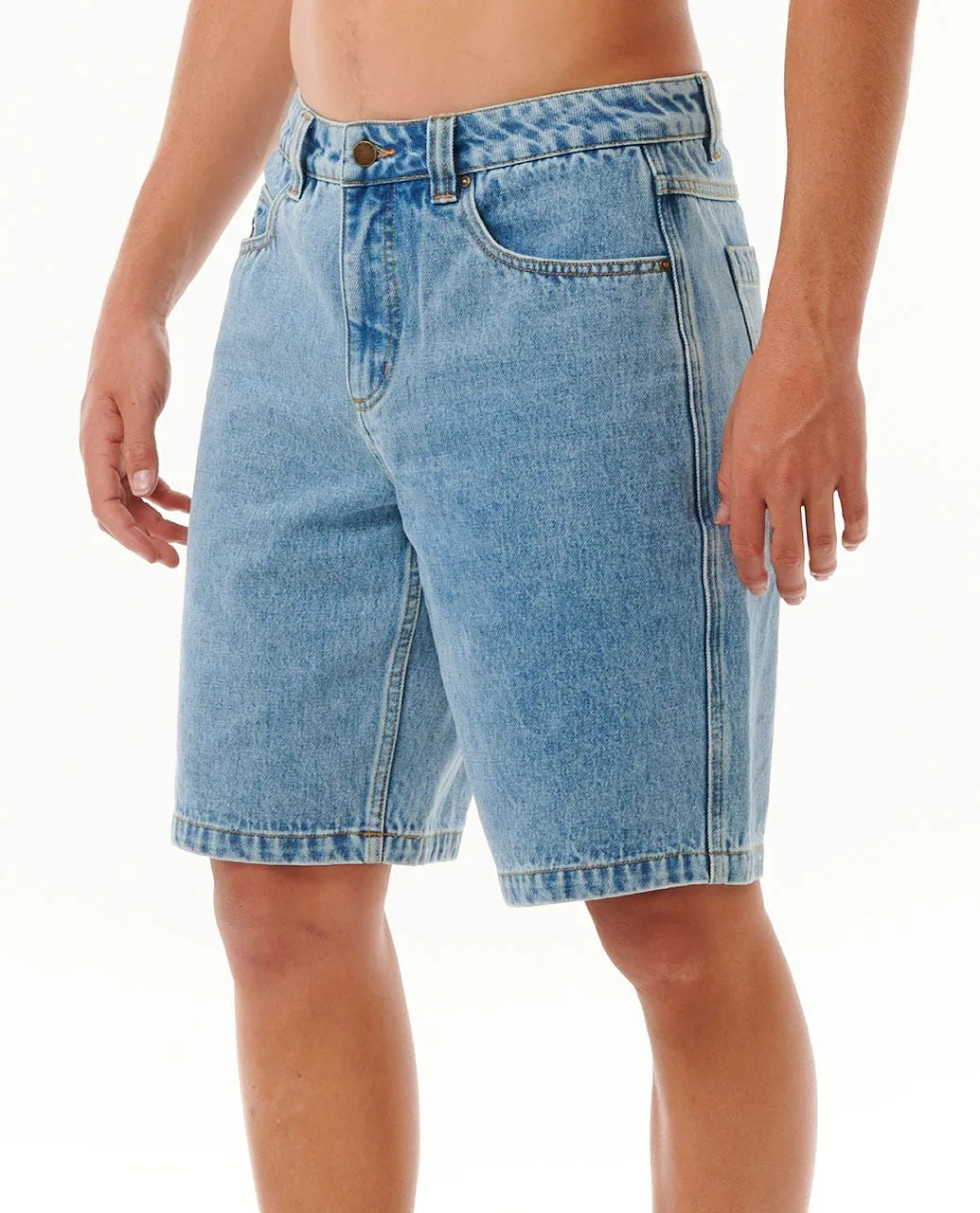 SUPER COMPUTER DENIM WALKSHORT - WASHED BLUE