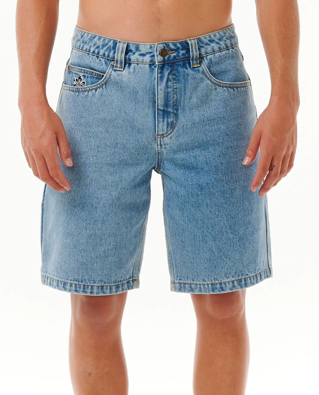 SUPER COMPUTER DENIM WALKSHORT - WASHED BLUE
