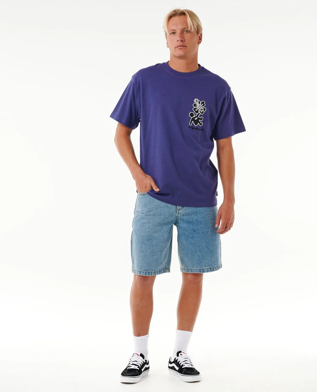 SUPER COMPUTER DENIM WALKSHORT - WASHED BLUE