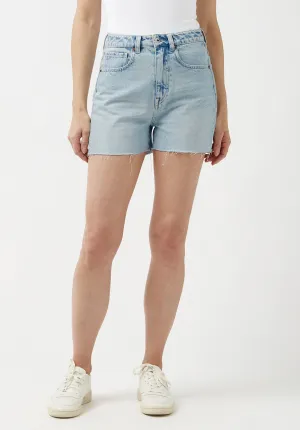 Super High Rise Joanna Bleached Down Shorts - BL15909