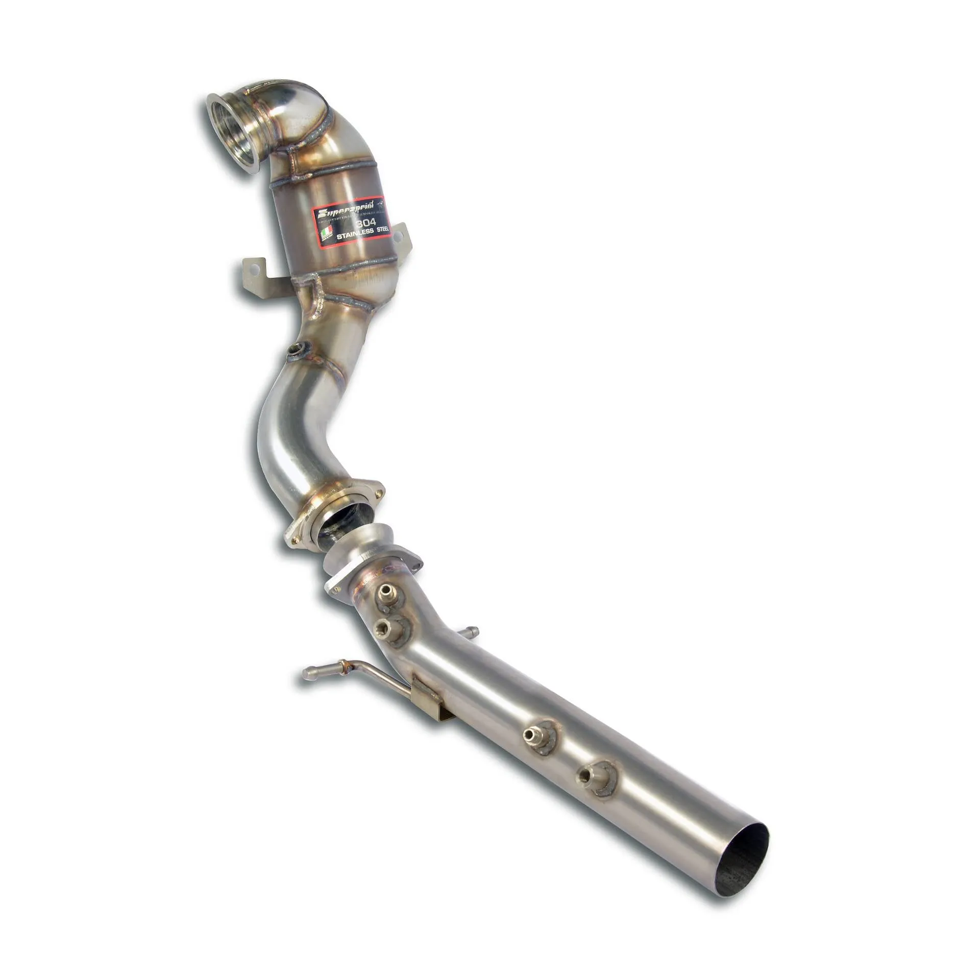 Supersprint AUDI A1 GB (2018 ->) Turbo Downpipe Kit   Metallic Catalytic Converter Wrc 100 Cpsi(Deletes Gpf)
