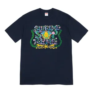 Supreme Crest Tee- Navy
