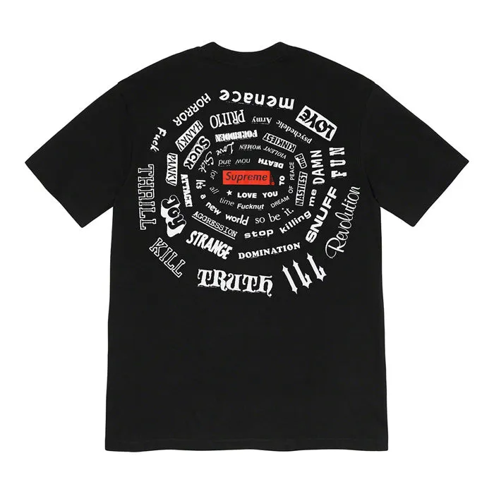 Supreme Spiral Tee- Black