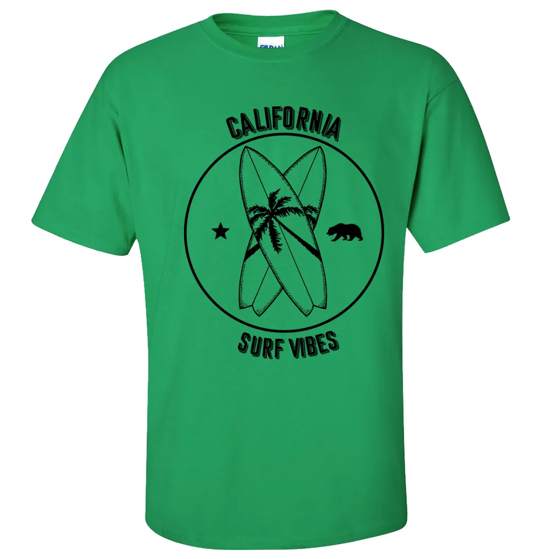 Surf Vibes Black Print Asst Colors T-shirt/tee