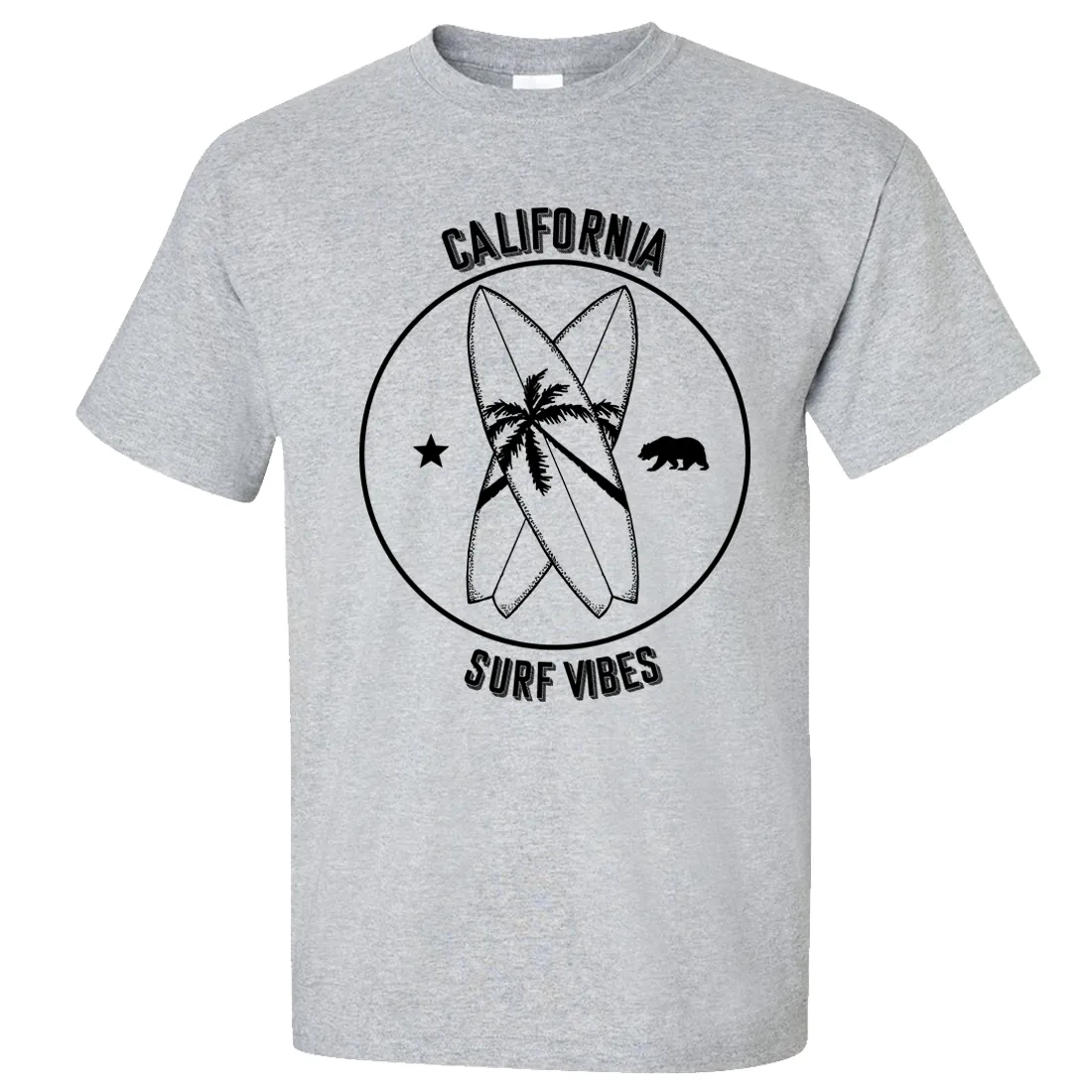 Surf Vibes Black Print Asst Colors T-shirt/tee