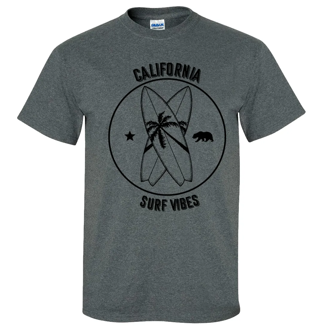 Surf Vibes Black Print Asst Colors T-shirt/tee