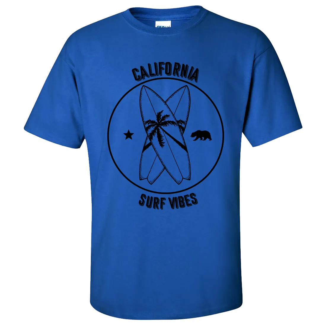 Surf Vibes Black Print Asst Colors T-shirt/tee
