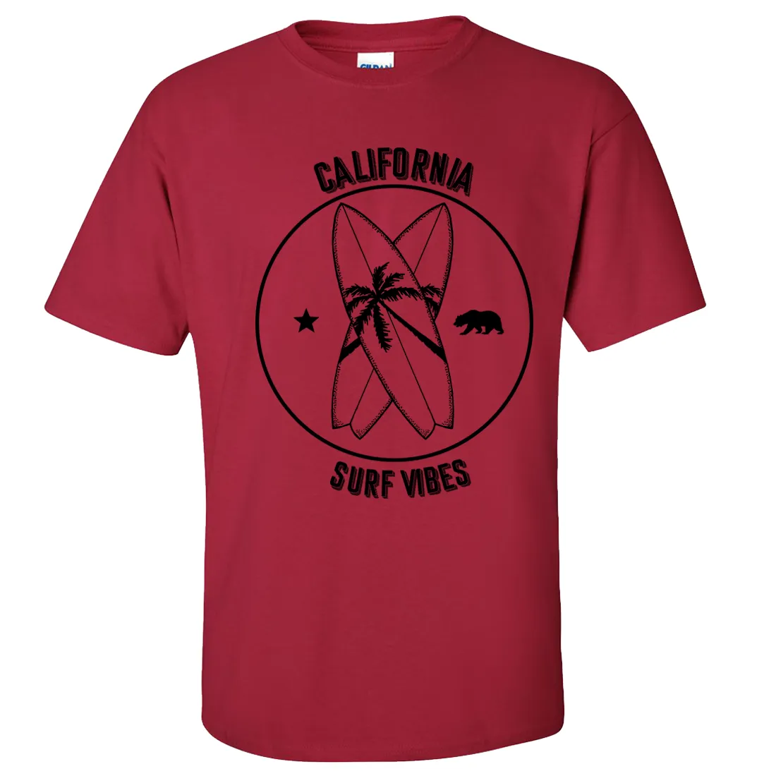 Surf Vibes Black Print Asst Colors T-shirt/tee