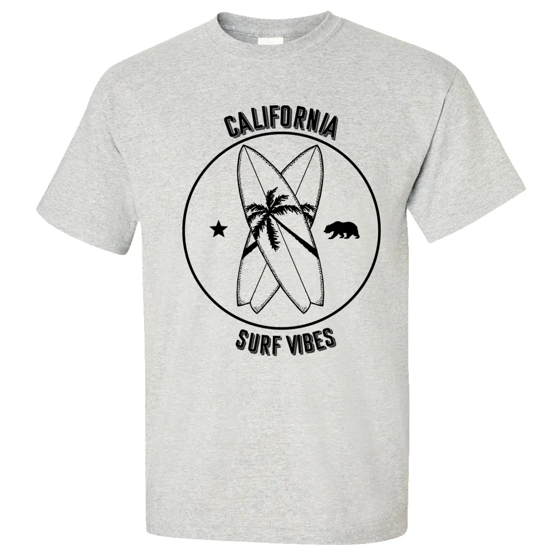 Surf Vibes Black Print Asst Colors T-shirt/tee